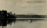 Squam Lake with the Sandwich Mountains in the background c. 1920