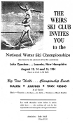 Program advertising the 1954 National Water Ski Championship